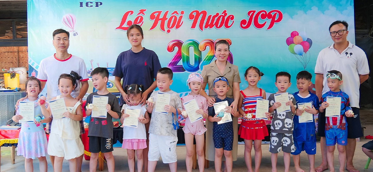 Bế giảng lớp bơi ICP 2025