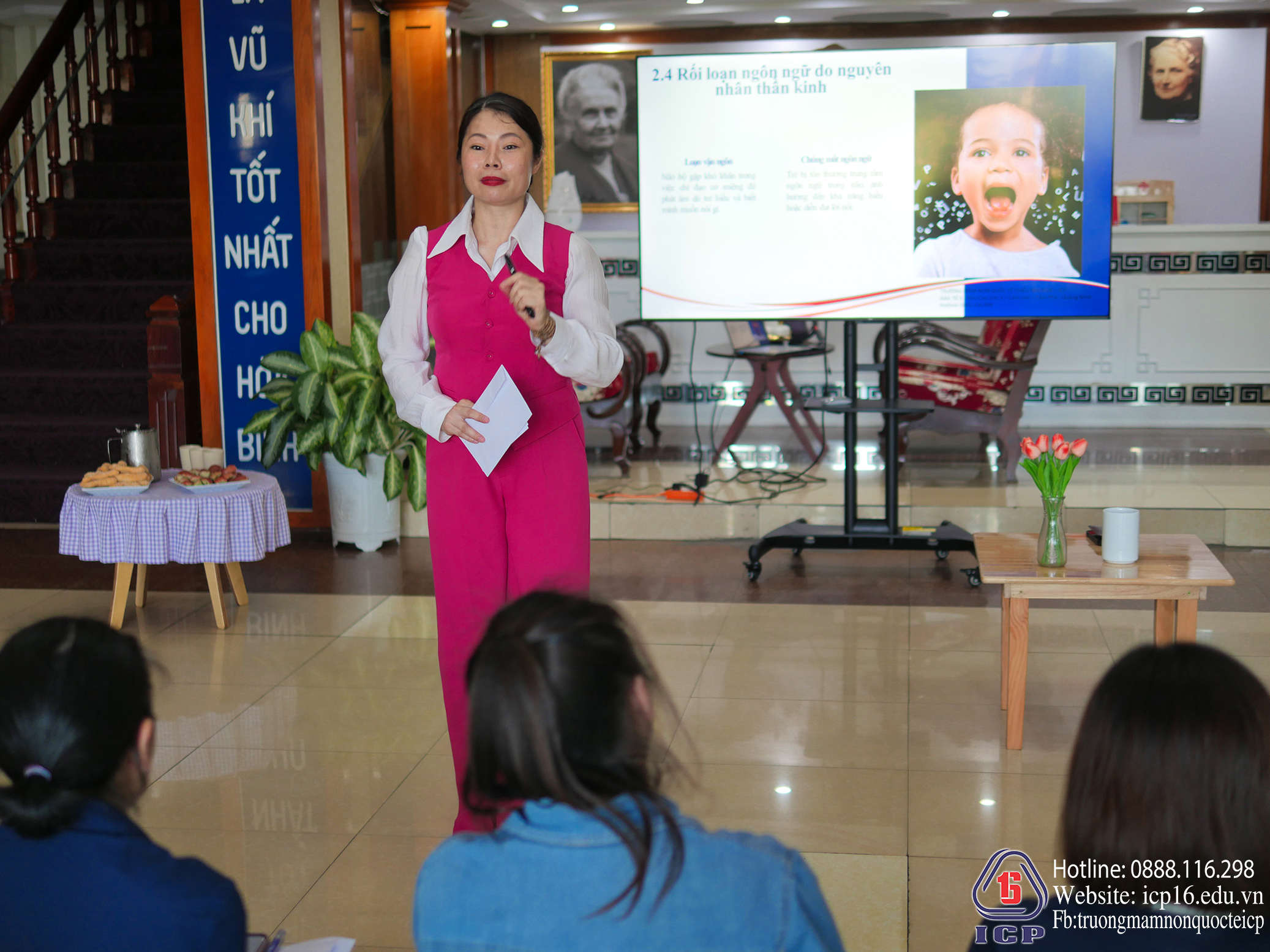 Đào tạo nội bộ – Bệnh lý về ngôn ngữ tại ICP Montessori Cẩm Trung